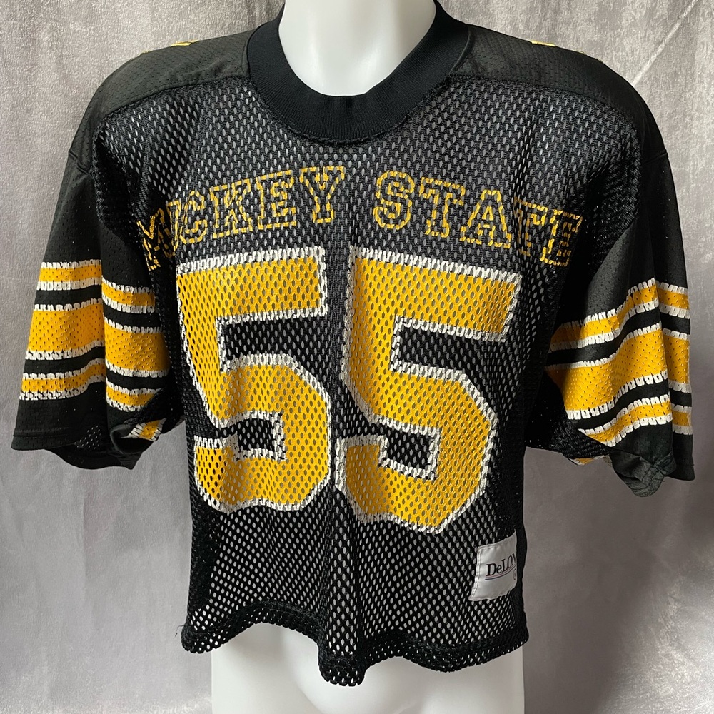 Mickey Mouse Black and Yellow Mesh Jersey